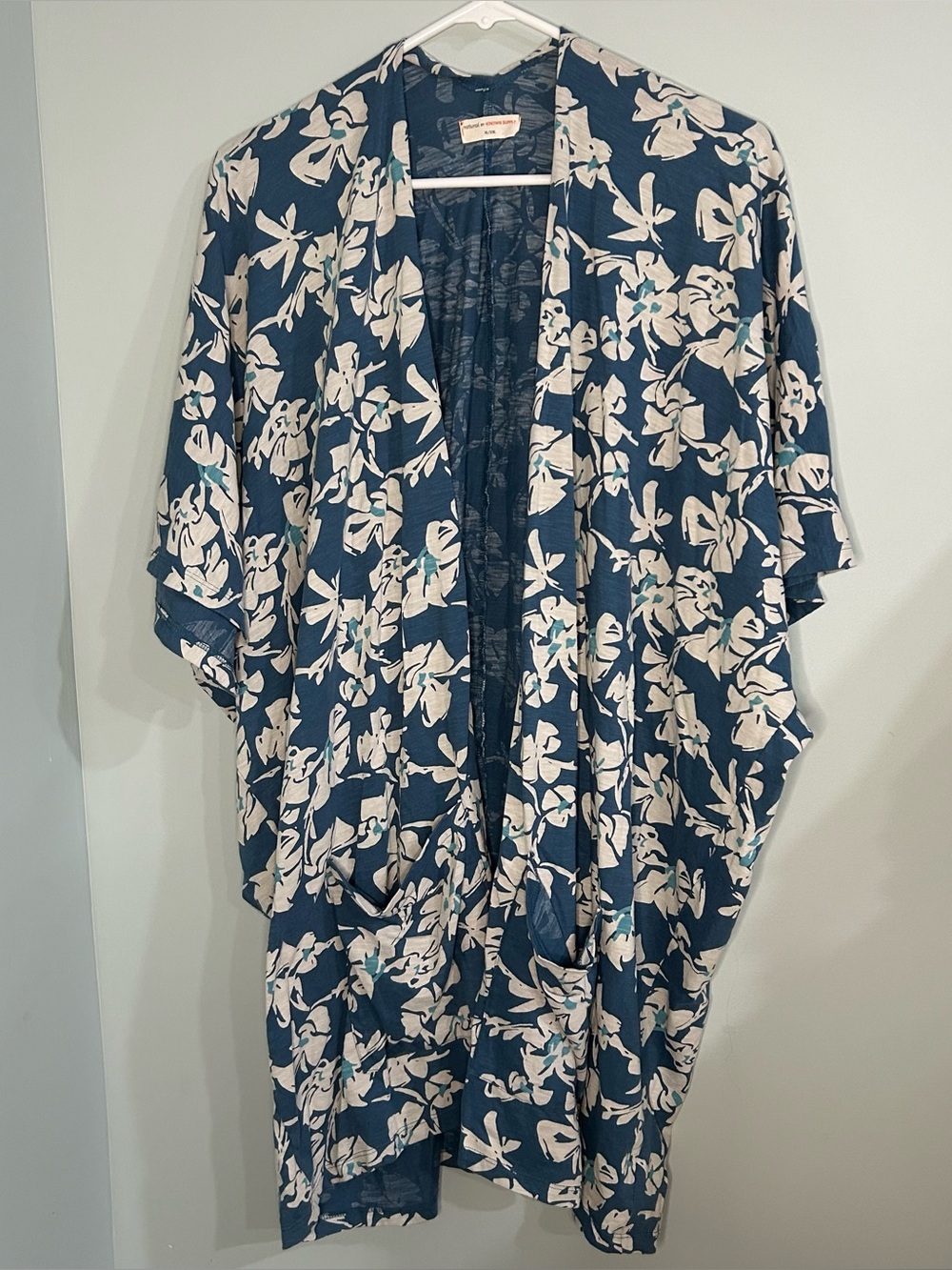 Natural by Known Supply Organic Cotton Cover Up or Kimono XL/XXL